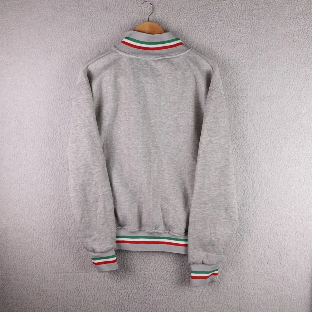 Dress & Go Style of Italy Mens XL Italia Full Zip Track Jacket‎ Gray Soccer Coat